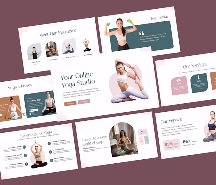 Yoga Presentation Template Design