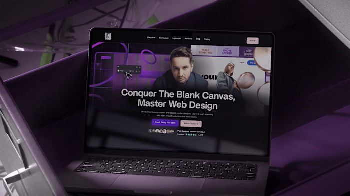 Stunning launch visuals for Flux Academy