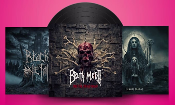 I will design a professional metal album cover artwork
