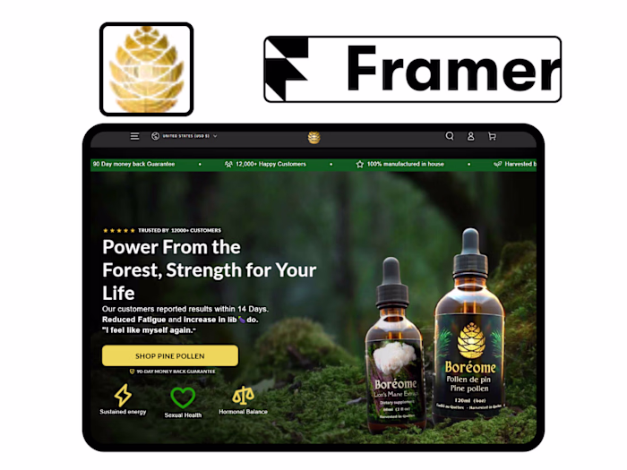 Framer Design For Boreome