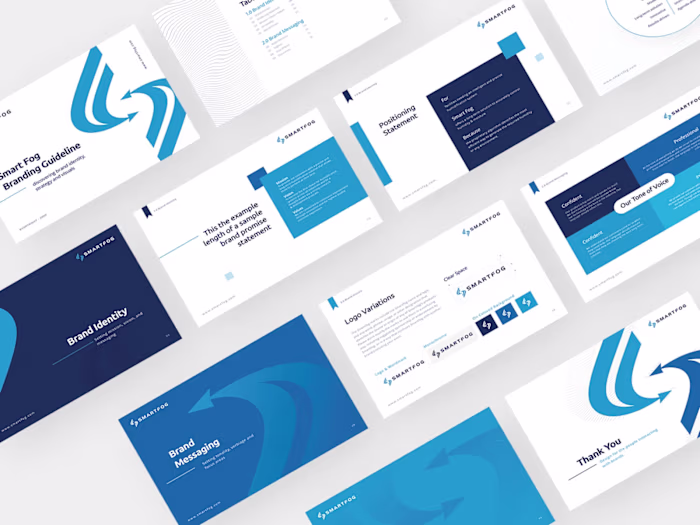 SmartFog's brand identity design.