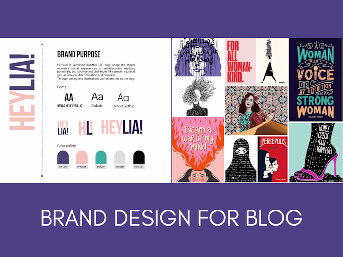 Brand Kit Design for Personal Blog