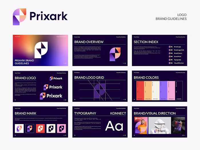 Prixark Logo & Brand Guidelines - P letter logo