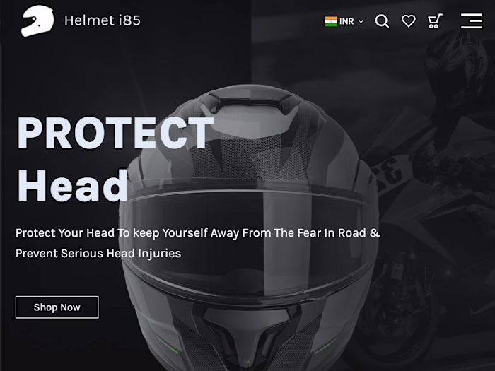 Helmet Store Makeover – Clean, Fast & Built to Convert