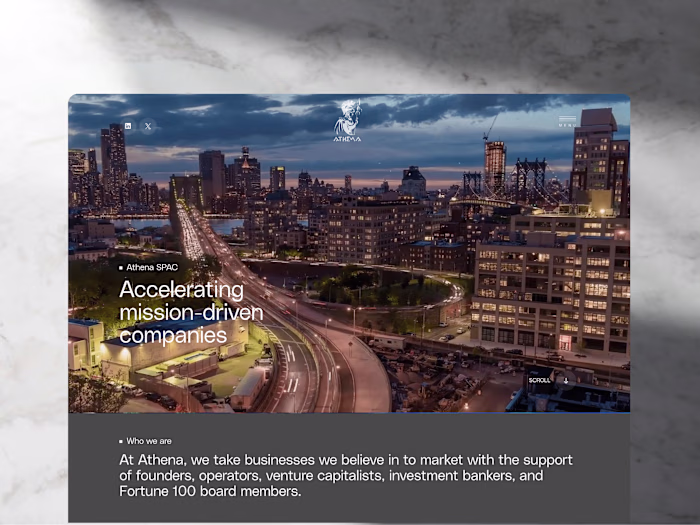 Athena Capital Webflow Development
