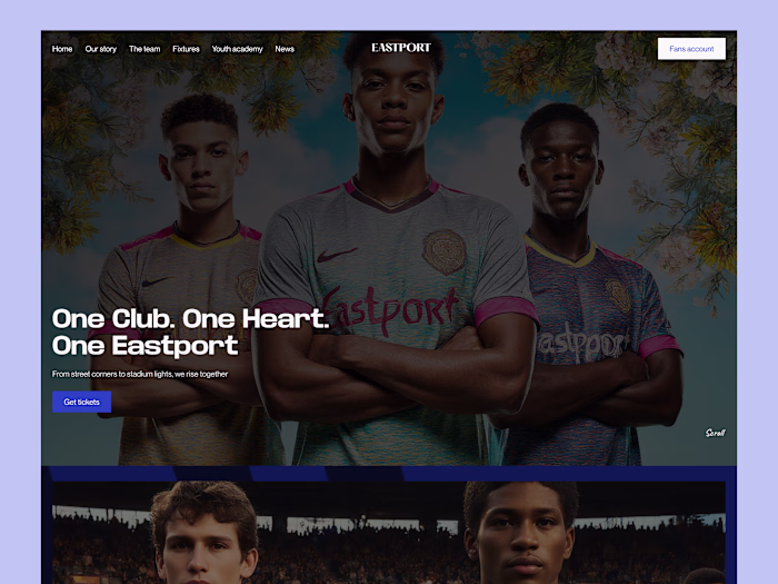 Eastport football website