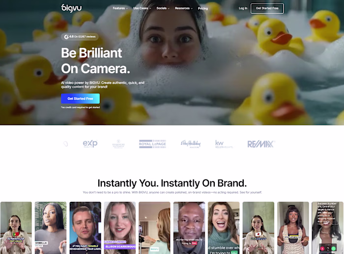 Webflow SaaS Website for AI Teleprompter & Video Editing