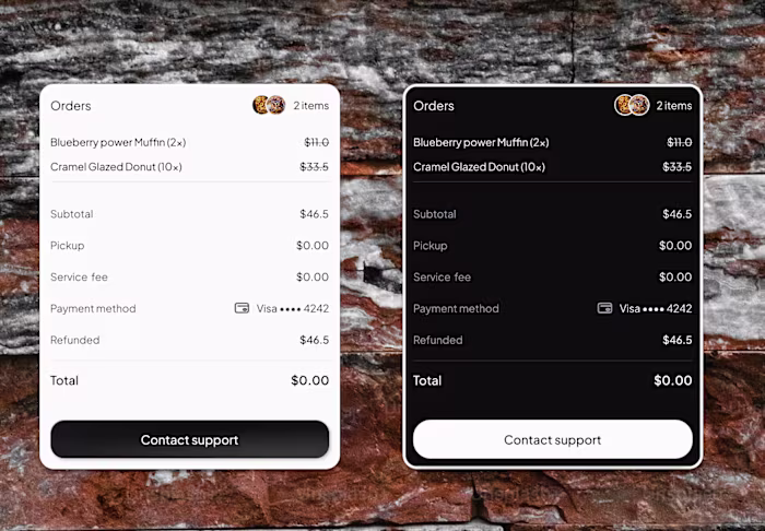 Enhance User Experience with Clear Payment Refund Cards