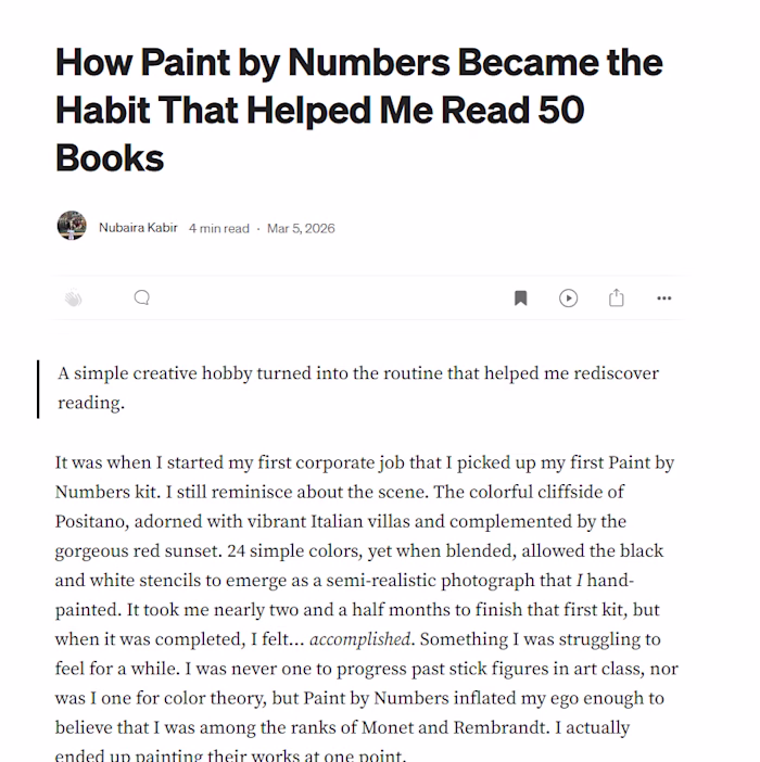 Medium Article -- How Paint