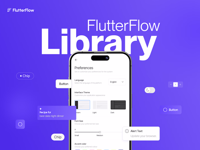 Built for FlutterFlow: Official UI Bento Library