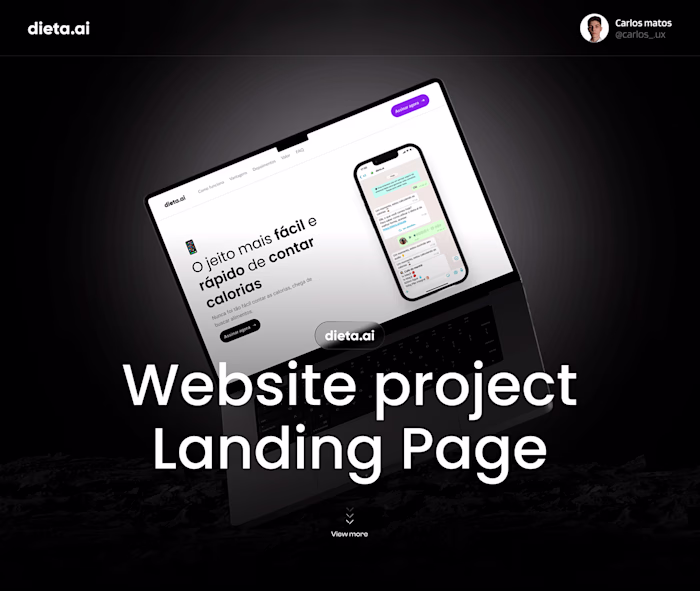 Landing page Dieta.ai