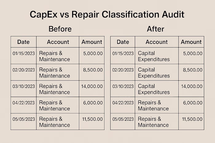 CapEx Audit for Multi-family Real Estate Investment Firm