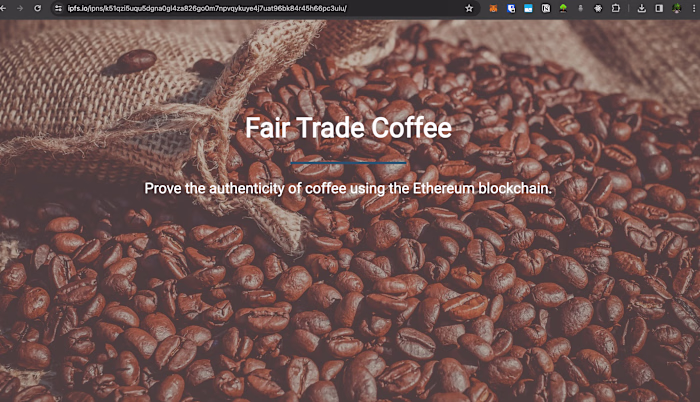 Supply Chain DApp
