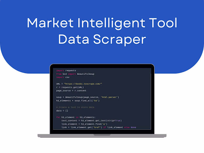 Market Intelligent Tool Data Scraper