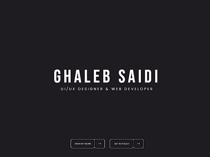 Ghaleb Saidi | UI/UX Designer Portfolio