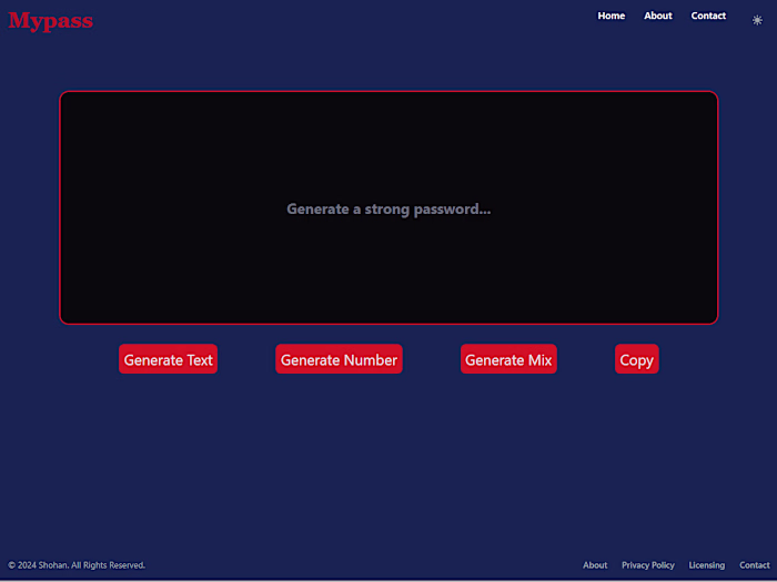 Secure Password Generator