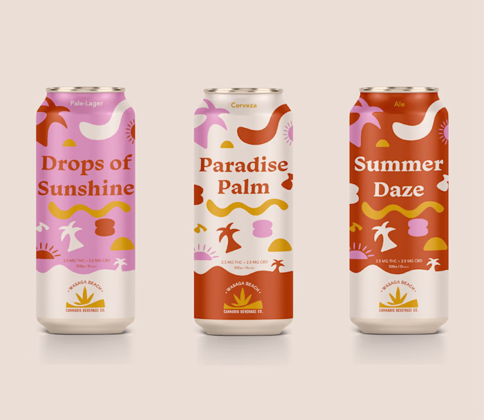 Wasaga Beach Cannabis Beverage Co. | Brand and Label Design