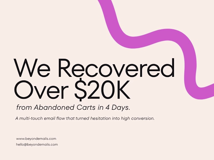 Abandoned Cart Recovery Email Flow