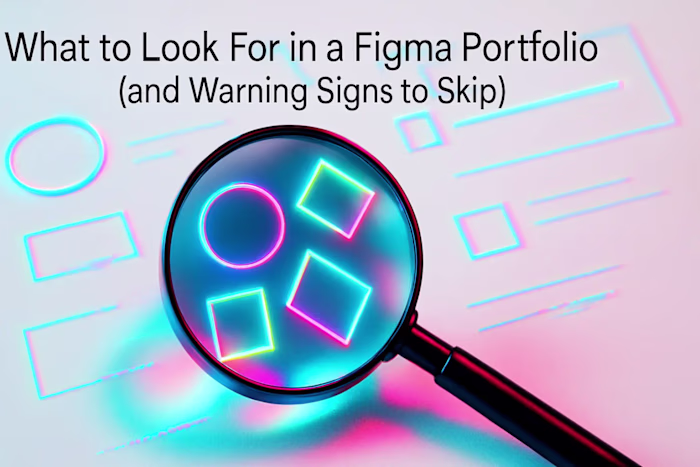 What to Look For in a Figma Portfolio (and Warning Signs to Skip)