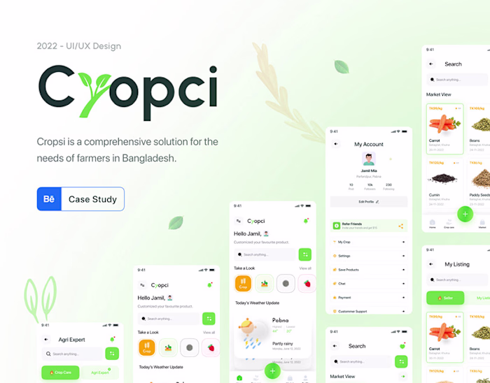 Cropci-Agriculture Mobile App Case Study