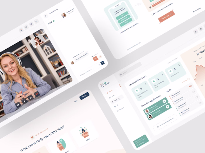 Web design for Mental Health app