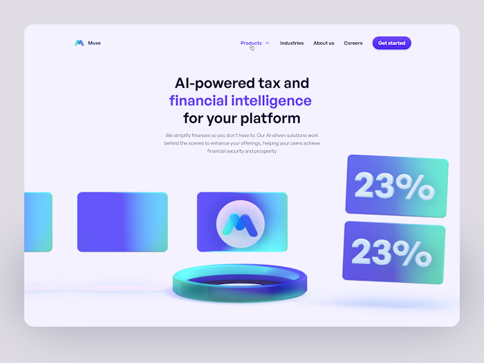 Musetax (Design + Framer development)