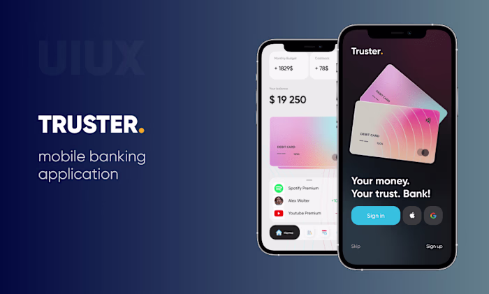 Truster. Mobile Banking App