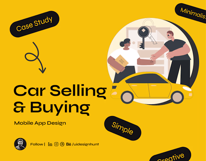 Car Selling and Buying - Mobile App Design