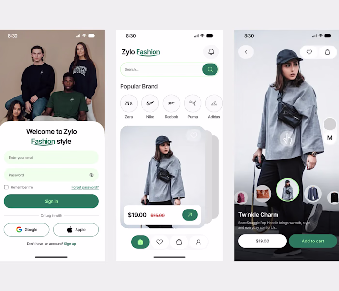 Built a fashion e-commerce app