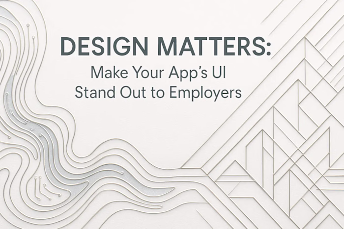 Design Matters: Make Your App's UI Stand Out to Employers
