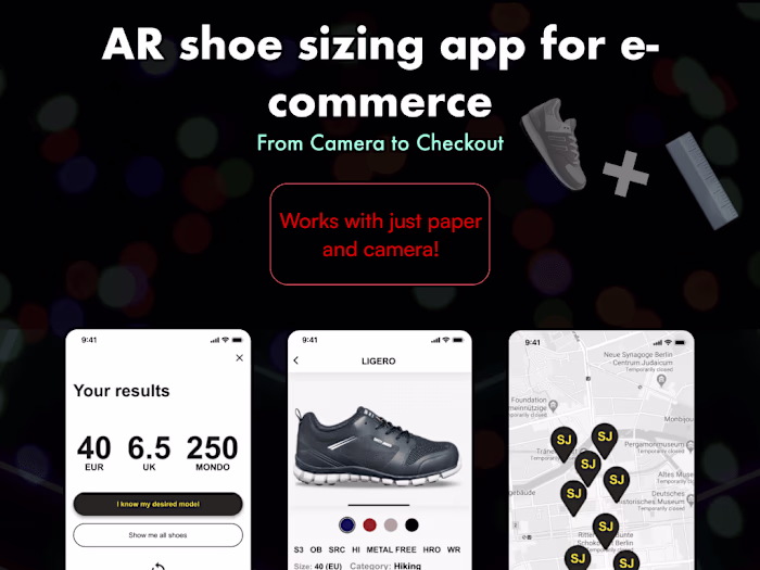 AR Shoe Sizing App for E-Commerce - A Perfect Fit