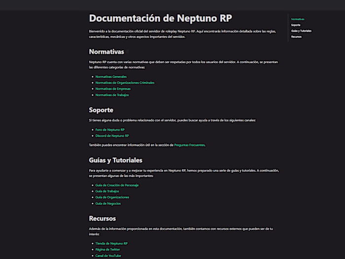 NeptunoRP Documentation