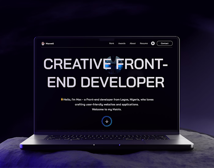 Maxwell - Front End Developer Portfolio