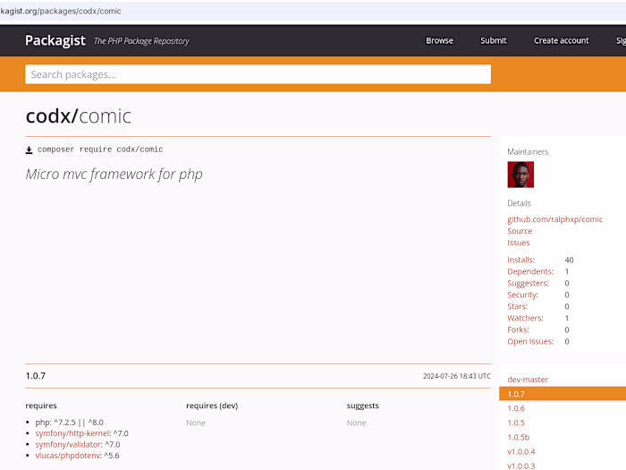Codizium Comic Micro framework