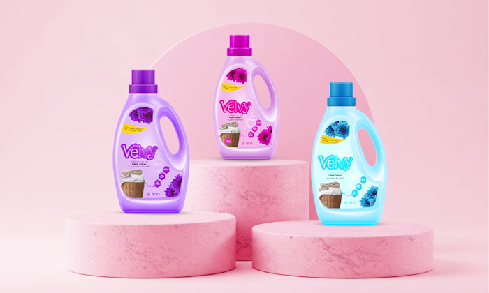 I created a unique and colourful design for the velvy brand ...