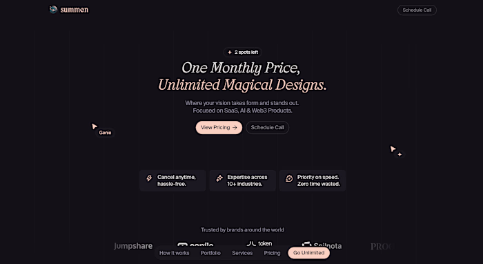 Summon Studio - Landing Page