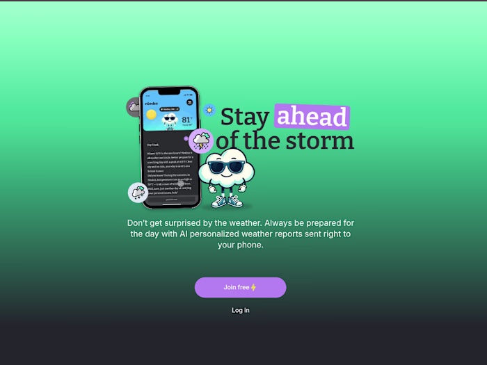 Nimbo - Your personal weather guide
