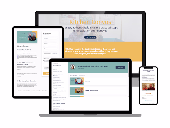 Kitchen Convos Course Migration from Teachable to Kajabi