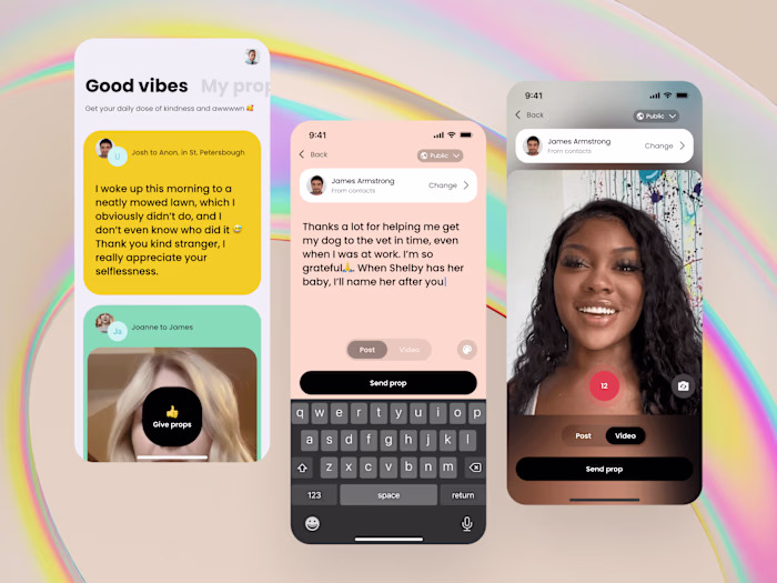 Props - Mobile app design