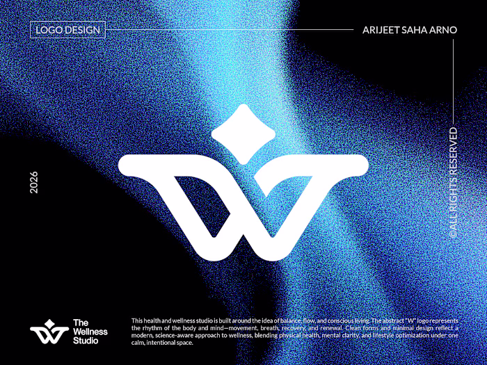 Letter "W" - Logo for a Wellness Brand (Link below 👇) The c...