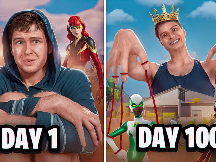 Fortnite thumbnail💎100 days of improvement 📈 