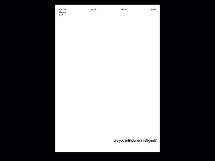 Title: Poster make with sense.
Exploring