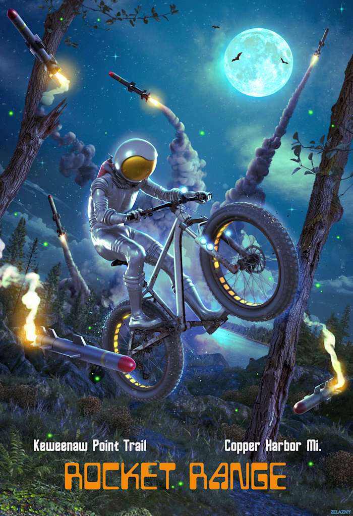 Mountain Biking Poster