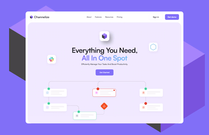 Channelize Website UI / UX design