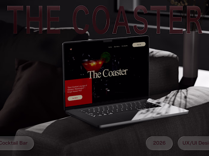 Cocktail Bar Website Redesign