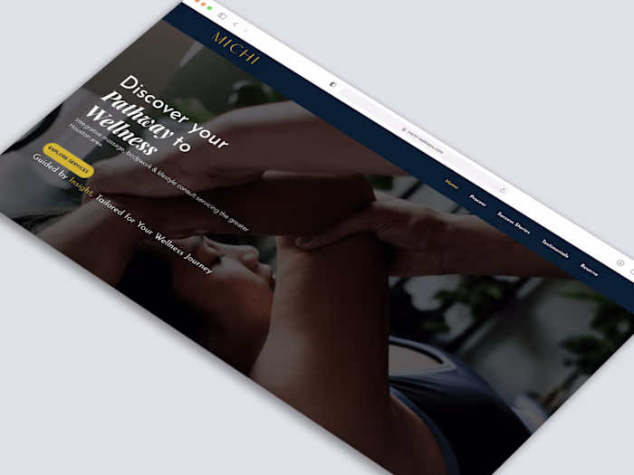 Michi Wellness - Website Design, Video Production