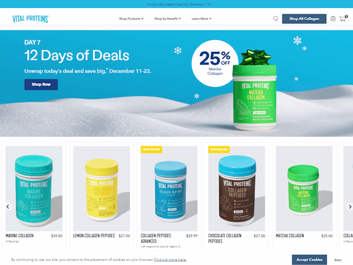 Shopify Store For Vitamin and Protein