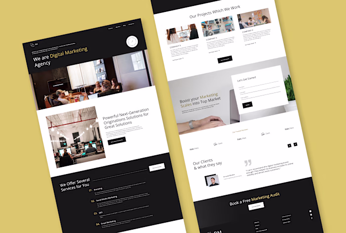 Digital Marketing Agency Landing Page