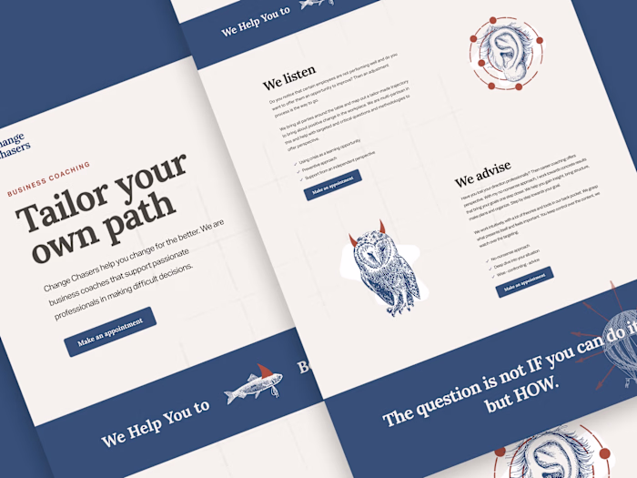 Change Chasers: Landing Page Design for a Business Coach