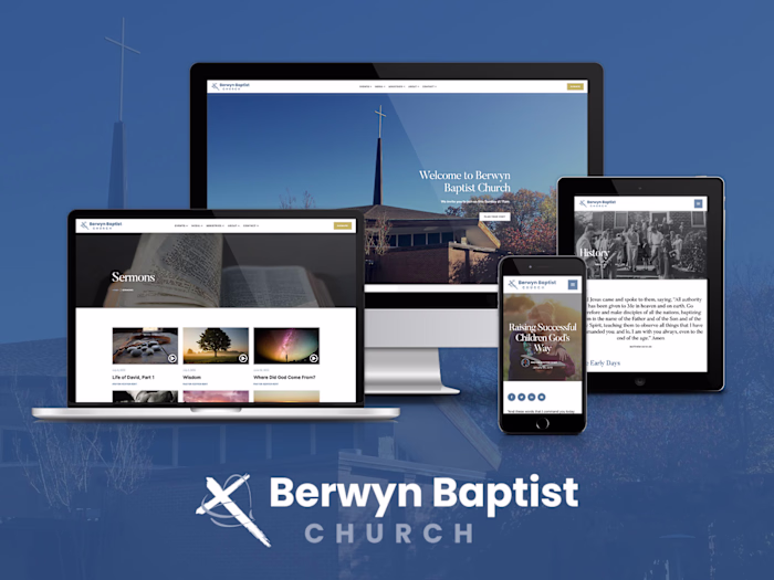 Web Design & Wordpress Development for Berwyn Baptist Church